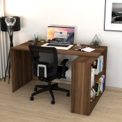 Resim Moonlife Atlas Çalışma Masası Ceviz 