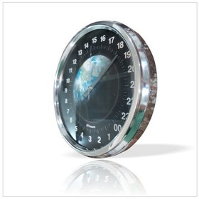 Resim İlginç Denizci Gemici 24 Saat Bölüntülü Kadran Camlı Duvar Saati Gümüş 