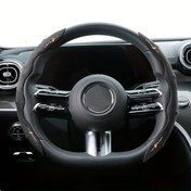 Resim Lüks Kabarık Nefes Alabilir Kaymaz Segmentli Araba Direksiyon Simidi Kılıf Seti, Audi, Honda, Mitsubishi, Ford, VW, BMW, Opel, Porsche, Citroen ile Uyumlu - İç Çember Gerekmez 
