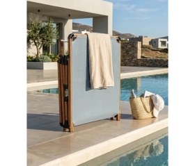Resim Missidea Alüminyum Katlanır ve Taşınır Şezlong Teak+Jeans 