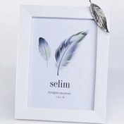 Resim Selim Yapraklı 13x18 Çerçeve Beyaz Gümüş SCRV 124BYG84RS 
