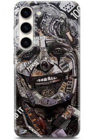 Resim Samsung Galaxy S23 Uyumlu Kılıf Words 27 Joker Lazer Kesim Silikon Sarı 