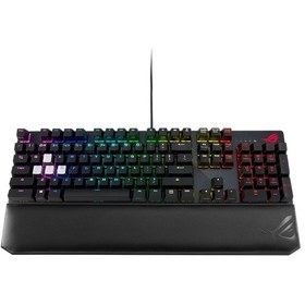 Resim Asus ROG Strix Scope Deluxe Cherry MX Red Switch Kablolu RGB Türkçe Mekanik Oyuncu Klavye 