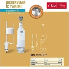 Resim Nkp Rezervuar Iç Takımı Basmalı Sistem, Hidro Flatör 0110 