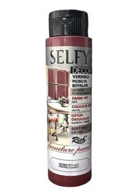 Resim Rich Selfy Decor Vernikli Boya 500Cc 5828 Burgundy 