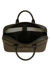 Resim Laptop Çantası Deri 15.6" Inç Evrak Bölmeli Siyah 