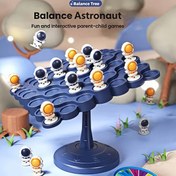 Resim Astronaut Denge Ağacı Oyunu 2 Oyuncu İçin - Refleksleri ve Eleştirel Düşünmeyi Geliştirmek İçin Etkileşimli Aile ve Parti Oyunu, Mavi Taban ile Sarı Astronotlar, ABS Malzeme, Eğitici Oyun | Etkileşimli Oyun | Sağlam Taban Oyunu, Uzay Parti Oyunları 