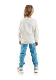 Resim Minnie Mouse Lisanslı Kız Çocuk Eşofman & Sweatshirt Ekru 