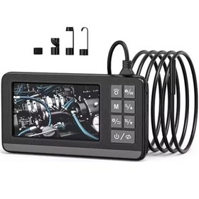 Resim Ekranlı Çift Kameralı 5 Mt Sert Kablo Endoskop 8 Mm 4.3 Inc Hafıza Kart Destekli 