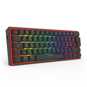Resim Redragon K616 Fizz Pro Rgb Red Switch 2.4ghz Kablosuz Türkçe Mekanik Oyuncu Klavyesi 