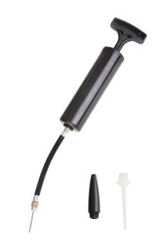 Resim Triathlon T-163 Top Şişirme Pompası | 3 Farklı Uç | Futbol - Basketbol - Voleybol Topu Pompası | Ergonomik 