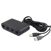 Resim Qyouth Wii U Siyah Pc Kolu Gc Dönüştürücü Anahtar Adaptörü / / - La 