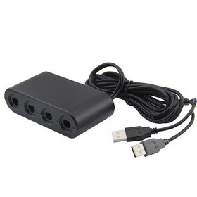 Resim Qyouth Wii U Siyah Pc Kolu Gc Dönüştürücü Anahtar Adaptörü / / - La 