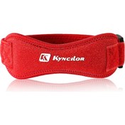 Resim Maiyame Kırmızı Nilon Patella Koruyucu Kayış - Ventileli Diz Koruması - 19.5x6cm Kırmızı 
