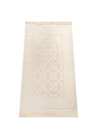 Resim Desenli Şönil Seccade - Krem Renk 