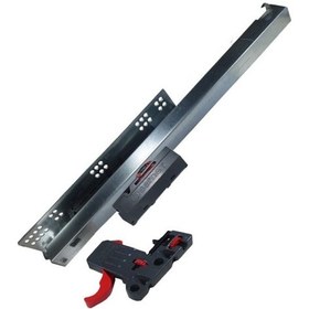 Resim Samet Smart Bas Aç Tam Açılım 40 Cm Çekmece Ray Gri 