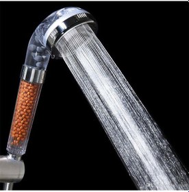 Resim Su Arıtmalı Duş Başlığı Tasarruflu Kokulu Banyo Duş Başlığı Şeffaf 