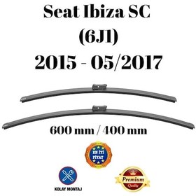 Resim Seat Ibiza Sc 6j1 2015 2016 2017 Uyumlu Ön Cam Silecek Süpürgesi Takımı 600/400mm Silbak Sb2416c 