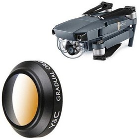 Resim Djı Mavic Pro Yc Lens Kamera Degrade Filtre Turuncu Renk 
