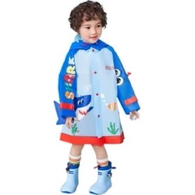 Resim China Çocuk Yağmurluk Erkek ve Kız Su Geçirmez Yağmur Pelerini Anaokulu Bebek Ilkokul Öğrencileri Için Okul Çantası ile (Yurt Dışından) 