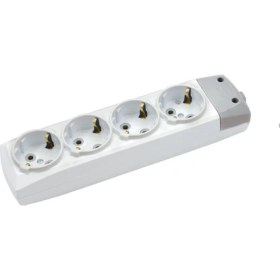 Resim De-Pa 4'lü Kablosuz Klemensli Grup Priz 