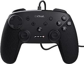 Resim Trust Gaming GXT 541 Muta PC Controller kablolu,%75 geri dönüştürülmüş malzemeler, 3 m USB kablosu, 15 tuş, titreşimli geri bildirim, Joystick Gamepad kablolu bilgisayar, dizüstü bilgisayar, Windows 