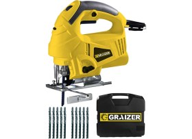 Resim Alman D-2 3200 W Sjs Metal Şanzuman 6 Kademe Devirli Lazerli Otomatik Dekupaj Testere + 10 Uç Hediyeli Sarı 