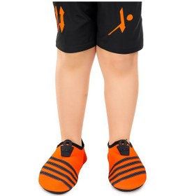 Resim Kiko Kids Enigma Havuz Plaj Erkek Çocuk Deniz Ayakkabısı 7501 Turuncu - Siyah Turuncu - Siyah 
