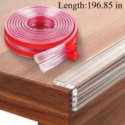 Resim [500cm Kalın Kenar Koruyucu] 500 cm Genişletilmiş Masa Körüği | Dolaplar, masalar, çekmeceler, şık yatak kenarlıklari ve duvar kösleri ile koruma için genislenmis sahlam Çarpışma Önleyici Bant - Yumuşacik Silicone Köseleli Materyal 