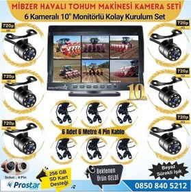 Resim Mibzer İçin 6 Kameralı 10 İnç Altıya Bölen Ekrandan Kayıtlı 256 