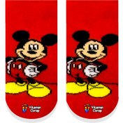 Resim Vitamin Çorap Mickey Mouse Havlu Kaydırmaz Çocuk Çorap 