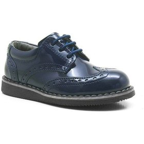 Resim Hidra Rugan Yüksek Tabanlı Klasik Erkek Bebek Damat Ayakkabı Lacivert 