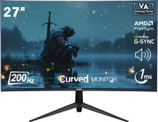 Resim IZOLY 2756C200 27"1ms 200Hz Freesync/G-Sync FHD LED 2X HDMI 1X DP VA R1500 Curved Gaming Monitör 