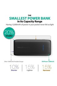 Resim Ravpower PB061 Charger Ace Series 12000 mAh Powerbank 