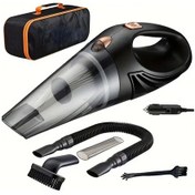 Resim Fochsia Siyah Araç Kablolu Vakum Makinesi Güçlü Ev Ve Araç Arası Temizlik Ürünü 