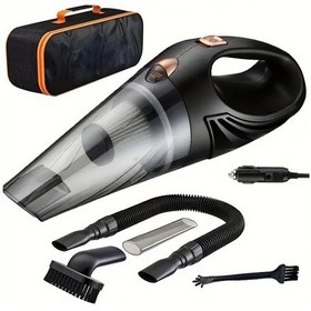 Resim Fochsia Siyah Araç Kablolu Vakum Makinesi Güçlü Ev Ve Araç Arası Temizlik Ürünü 