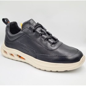 Resim Greyder 18411 Siyah Hakiki Deri Erkek Sneaker Spor Ayakkabı Siyah 