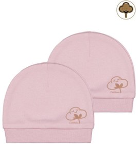 Resim Civil Baby Organik Pamuklu 2 Li Bebe Şapka - Pembe 