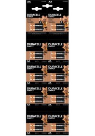 Resim Duracell LR6/MN1500 20'li AA Alkalin Kalem Pil 2x10'lu Kartela 