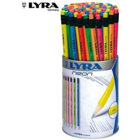 Resim Lyra Neon Silgili Kurşun Kalem 72 Adet 