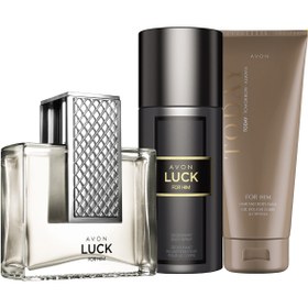 Resim Avon Luck Erkek Parfüm Deodorant Ve Today Şampuan Paketi 