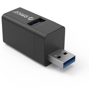 Resim USB-A 3.0 3 Portlu USB-A 3.0 / 2.0 Alüminyum Alaşım Mini Siyah Çoklayıcı Orico