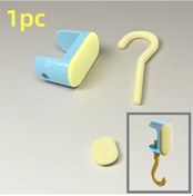 Resim Gateesat Sarı Mavi Deliksiz Ayarlanabilir Askı: Masanız, Sırt Çantası, Anahtar İçin Pratik Çözüm Diğer 