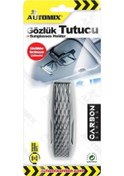 Resim Oto Gözlük Tutucu Siyah Karbon Kaplama 