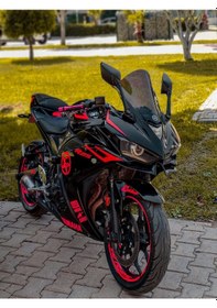 Resim Yamaha R25 Neon Turuncu Sticker Etiket Kaplama 