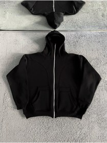 Resim OTAKU Unisex Kar Maskeli Fermuarlı Hırka 