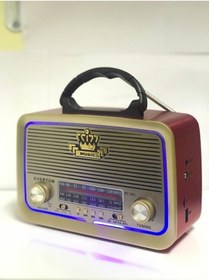 Resim Everton Shop-rt-301 Nostaljik Görünümlü Ahşap Bluetoothlu Mp3 Çalar Radyo Müzik Kutusu 