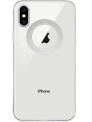 Resim KILIFMANİA Apple Iphone X Ile Uyumlu Kapak Lens Koruması Kapalı Logo Kısmı Açık Şeffaf Silikon Kılıf 