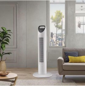 Resim SMAYLİNG Sessiz Kule Vantilatör 80cm Uzaktan Kumandalı, 3 Hızlı, Salınımlı, Taşınabilir Fan 
