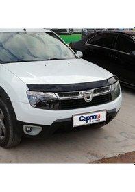 Resim Dacia Duster Ön Kaput Koruma Rüzgarlığı 3mm Akrilik (ABS) Parlak 